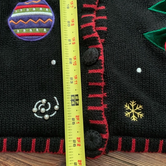 Holiday Editions Vintage Ugly Christmas  Sweater Vest Ornaments Tree Size 2X - Picture 9 of 12